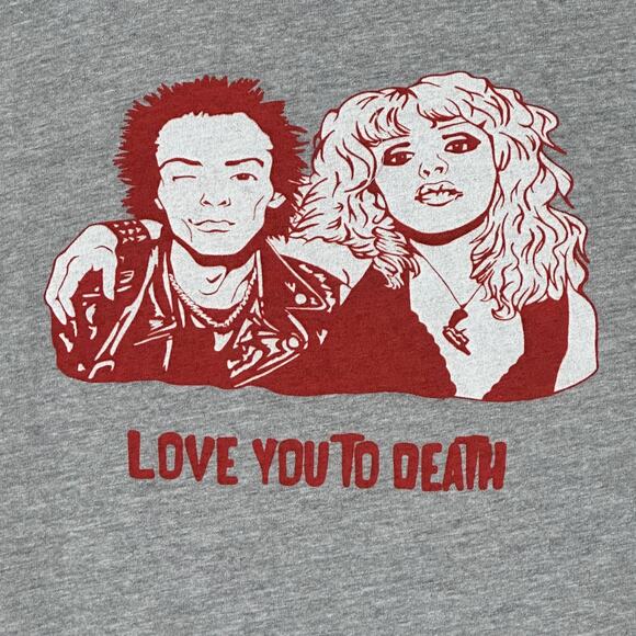 Sandrine Rose Sid & Monroe Love You To Death Gray Muscle Shirt Women Medium NWT - Picture 7 of 9